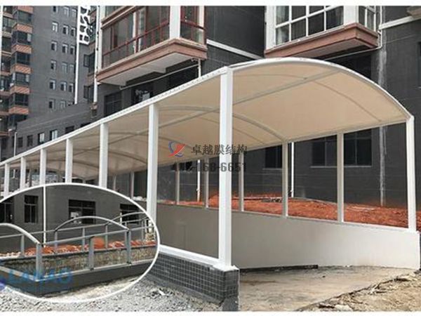 張家口膜結(jié)構地下車庫出入口【張家口建設發(fā)展集團有限公司等】設計施工案例